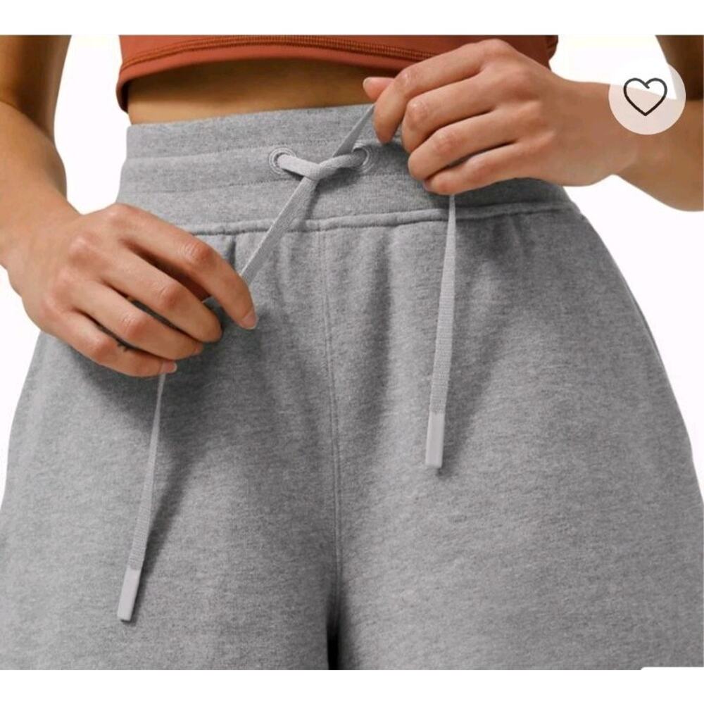 Lululemon Women's All Yours High-Rise 7" Grey Sweat Shorts Size 2